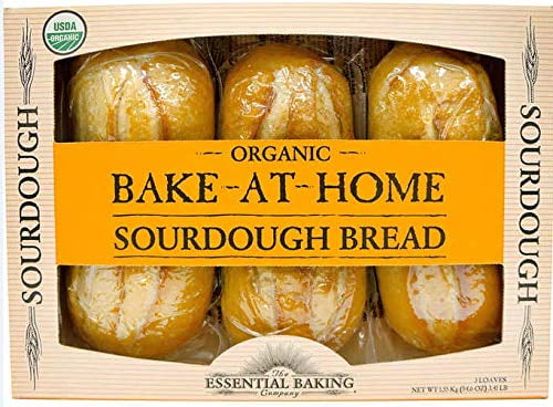 Bake-At-Home Organic Sourdough 3 Loaves 54.6 Oz/1.55 Kg