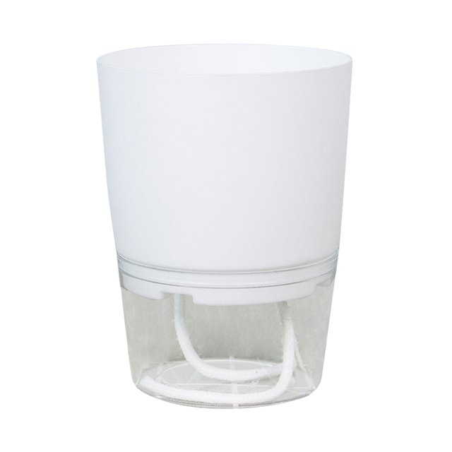 Maceta de absorción automática Maceta de autorriego Maceta hidropónica L Blanco Ehuebsd Libre de BPA