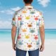 thumbnail image 4 of Fotbe Colorful Crabs Camisa Hawaiana para Hombre Unisex – Camisa Casual de Verano con Botones de Manga Corta de Algodón y Lino,X-Large, 4 of 7