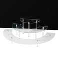 thumbnail image 5 of Efavormart Set of 3 Acrylic Dessert Display Pedestal Stands – 3-Tier Clear Half-Moon Riser Stand for Cupcakes, Perfumes & Figurines - 7",13",18", 5 of 5