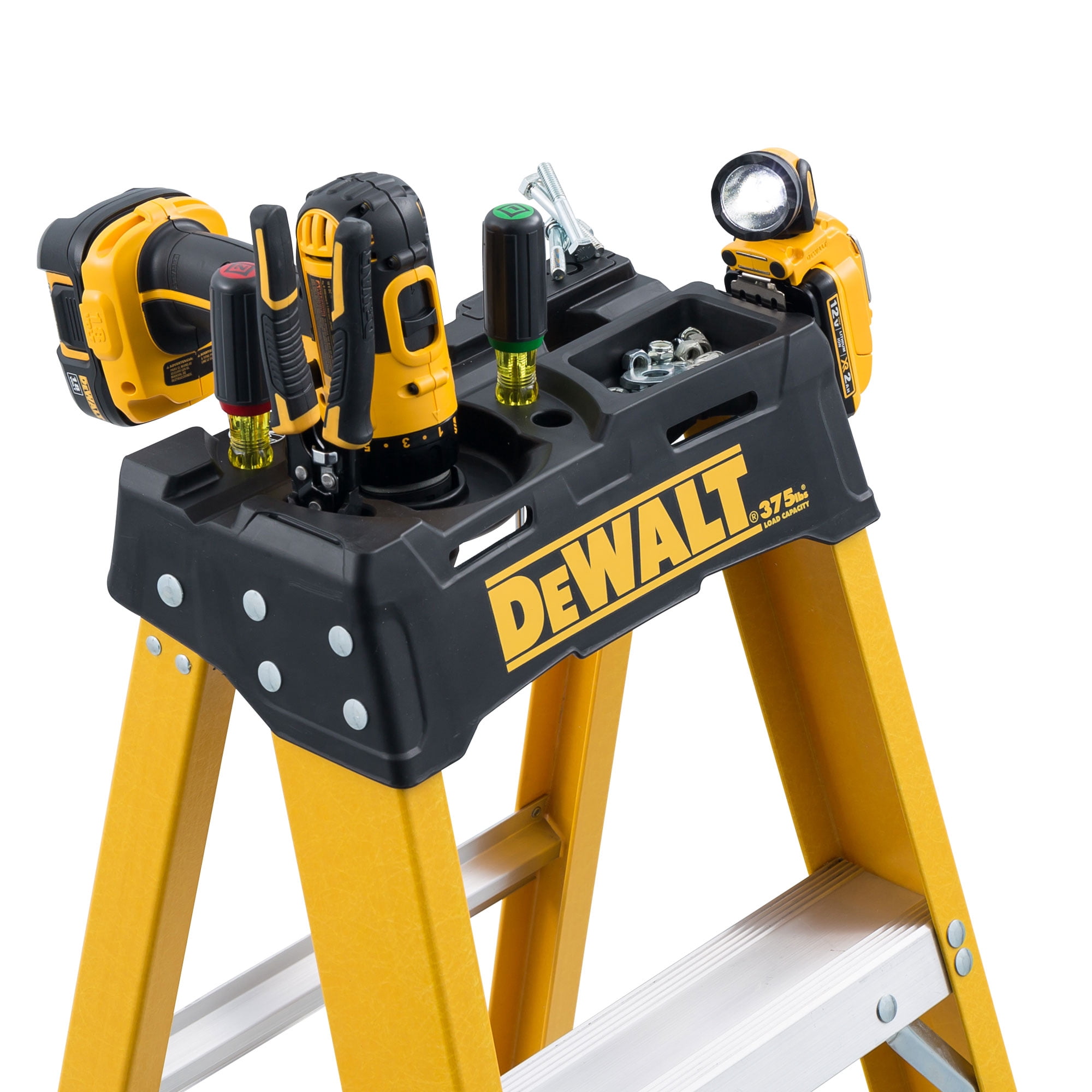 DeWalt 6-Foot Fiberglass Step Ladder, 500-Pound Load Capacity, Type IAA, DXL3810-06