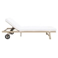 thumbnail image 5 of SAFAVIEH Joella Outdoor Patio Sunlounger, Beige/White, 5 of 14