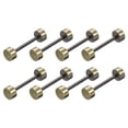 thumbnail image 1 of Unique Bargains 8Pack Métal Sac Sangle Connecter Boucles, 25x35mm Bourse Vis Rivets de Fixation (Bronze Ton), 1 of 7