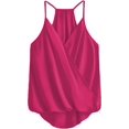 thumbnail image 1 of playera sin mangas con tirantes delgados para mujer Rojo rosa M Rojo rosa M Xishao ropa, 1 of 2