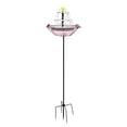 thumbnail image 2 of Solar Powered Bird Bath Fountain, Cascading Outdoor Water Fountain with Solar Pump, Dual Water Flow, for Garden Patio Backyard Lawn, 2 of 6