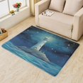 thumbnail image 2 of Lighthouse Rugs 4x6-5x7 Rug - Lighthouse Rug - Nautical Area Rug - Coastal Rugs - Starry Sky Carpet, 2 of 7
