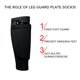thumbnail image 5 of De Espinilleras De Fútbol, ​​Protector De Manga De Soporte Para Piernas De Fútbol, ​​Calcetines De Pantorrilla De Fútbol, ​​Mangas Protectoras Transpirables Con Bolsillo 2 Uds. Sweethay OD009943-01, 5 of 6