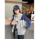 thumbnail image 3 of Chaquetas para mujer, moda coreana, cuello alto holgado, sudaderas con capucha de manga larga, cárdigans de gran tamaño, abrigos con cremallera, ropa informal para mujer, 3 of 4