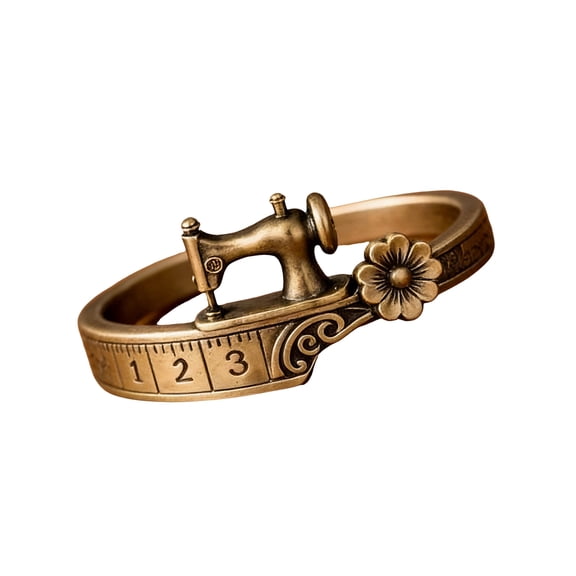 Statement Rings Sewing Machine Shape Unique Finger Rings Alloy Texture Suitable for Fashion Women and Present Giving