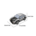 thumbnail image 7 of Remote Control Car 1:64 RC Drift Car with Lights, 2.4GHz High Speed Racing Vehicle for Desktop Racing-White, 7 of 7