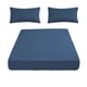 thumbnail image 2 of Sábana ajustable cama matrimonial 200x150cm – funda elástica antideslizante para colchón, punto de poliéster suave, somier, multicolor, de una pieza, 2 of 6