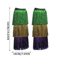 thumbnail image 3 of Sparkly Metallic Leg Warmers for Carnival Festival Stage Performance, Shiny Tinsel Leg Gaiters for Costume Party, Glamorous Dance Wear Costume Accessories, 3 of 5