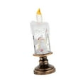 thumbnail image 5 of yotijay Christmas Snow Globe Candle LED Flameless Candle Glittering Christmas Decoration Angel, 5 of 9