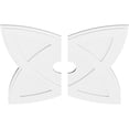 thumbnail image 2 of 40"OD x 6"ID x 15"C x 1"P Cosmo Architectural Grade PVC Contemporary Ceiling Medallion, Two Piece, 2 of 11