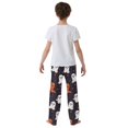 thumbnail image 4 of FORMRS Boys Pajama Pants with Pockets Size 11-12Y Kids Lounge Sleep Bottoms, White Halloween Ghosts, 4 of 8