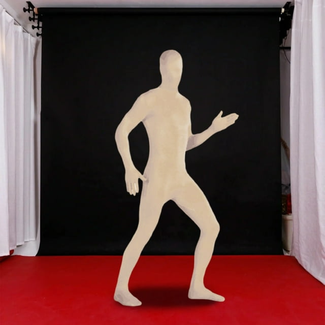 Traje de Cuerpo Completo Unisex de Spandex Elástico para Adulto, Disfraz de Hombre Que Desaparece