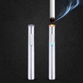 thumbnail image 1 of Electric Lighter Electronic Rechargeable Lighter, Lighter, USB Rechargeable Lighter Outdoor Windproof Cylindrical Fingerprint Sensing Lighter, 1 of 5