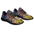 thumbnail image 6 of Patriotic Highland Cow 4th Of JulyHighland Cattle Fluffy Cow American flag Shoes Sneakers Black Size 9, 6 of 7