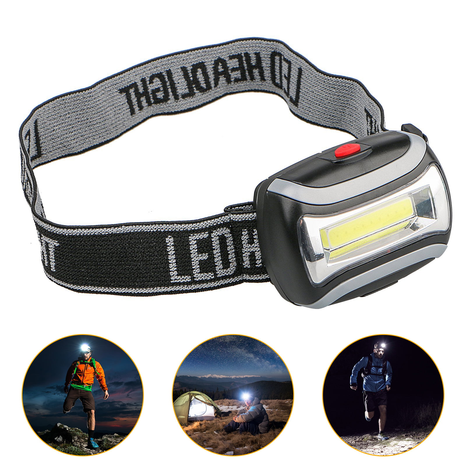 Headlight HeadLamp Flashlight Head Cap 11 LED Clip on Light Fishing Head Lamp