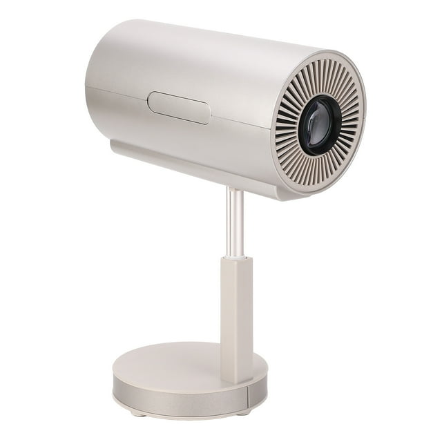 Mini Projecteur Intelligent, Support 4K 1080P Projecteur de Films Cinéma Maison Extérieur avec WiFi6 5G Dent Bleue, Tête Rabattable 90, Contrôle Vocal Intelligent AI Interface Multimédia HD Projecteur Portable Sans Fil