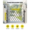 thumbnail image 2 of Lockable Retract Gate w/ Wheels 67x52" - Driveway/Pool Safety, 2 of 6