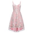 thumbnail image 1 of Vestido camisero irregular sin mangas con cuello en V informal con estampado de verano para mujer a la moda Fridja  hj6202, 1 of 6