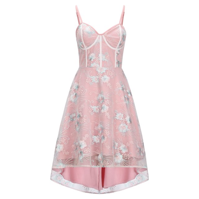 Vestido camisero irregular sin mangas con cuello en V informal con estampado de verano para mujer a la moda Fridja hj6202