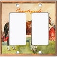 thumbnail image 6 of Metal Light Switch Plate Cover Cute Countryside Horse Animal Farm ANM004, 6 of 13