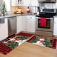 thumbnail image 4 of ¡Ofertas navideñas en liquidación! PRETXORVE - Juego de 2 tapetes y alfombras navideñas para cocina, antideslizantes, con base para suelo, decoración navideña (40,6 x 60,9 cm + 40,6 x 122,9 cm), 4 of 6