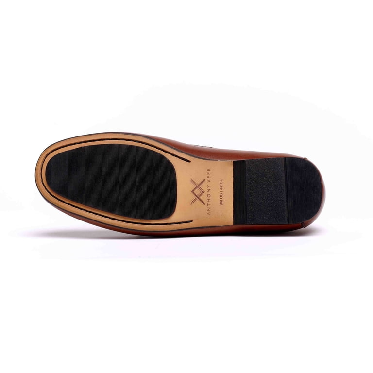Anthony Veer Mens Frankline Loafer Mens Size 11 M Slip-On Leather Shoes Brown Anthony Veer Men main image 3
