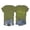 Army Green, variant on Womens Summer Tops Women’s T-Shirt Top with Solid Color Round Neck and Double Print Short Sleeve Classic Everyday Casual Wear for Women Army Green XXL