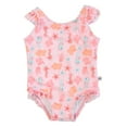 thumbnail image 1 of ZOOCCHINI - Baby Ruffled 1 Piece Swimsuit - Seahorse 12-24M, 1 of 3