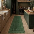 thumbnail image 5 of WIPONKEN 2x8 Runner Rugs for Living Room Bedroom Dining Room Office Farmhouse, Machine Washable Non Slip Vintage Persia Rug Green, 5 of 6
