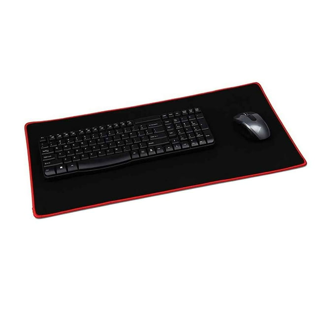 maskred Soft Gaming Mouse Pad Desk Keyboard Mat Non Slip Computer Rubber Fabric Mat red 250*290*2mm 1Set