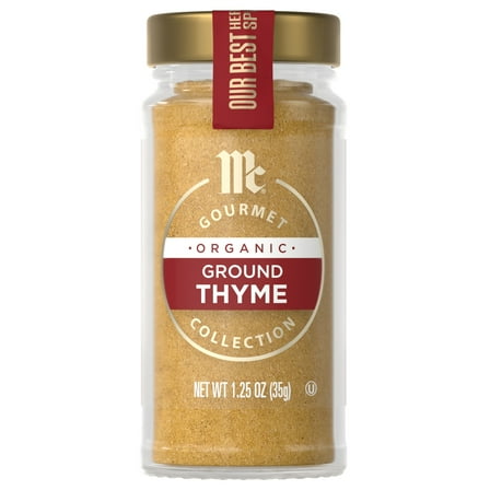 McCormick Gourmet Organic Ground Thyme, 1.25 oz Bottle