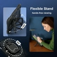 thumbnail image 4 of ELEHOLD Heavy Duty Case for iPad Air 13-inch M4 (2026)/ M3 (2025) / M2 (2024), 3-Layer Rugged 360 Rotating Kickstand Handle Grip Detachable Shoulder Strap Kids Friendly Shockproof Case, Black, 4 of 8