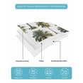 thumbnail image 4 of Full Size Quilt Bedding Set, Tropical Trees Reversible Summer Quilt 3 Pieces, Summer Palm Trees Botanical Vintage Green Lightweight Bedspreads Coverlets with 2 Pillow Shams for All Seasons, 4 of 5