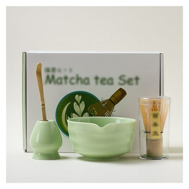 Matcha Whisk Set, Matcha Bowl Set With Spout, Matcha Whisk and Holder, Bamboo Matcha Scoop