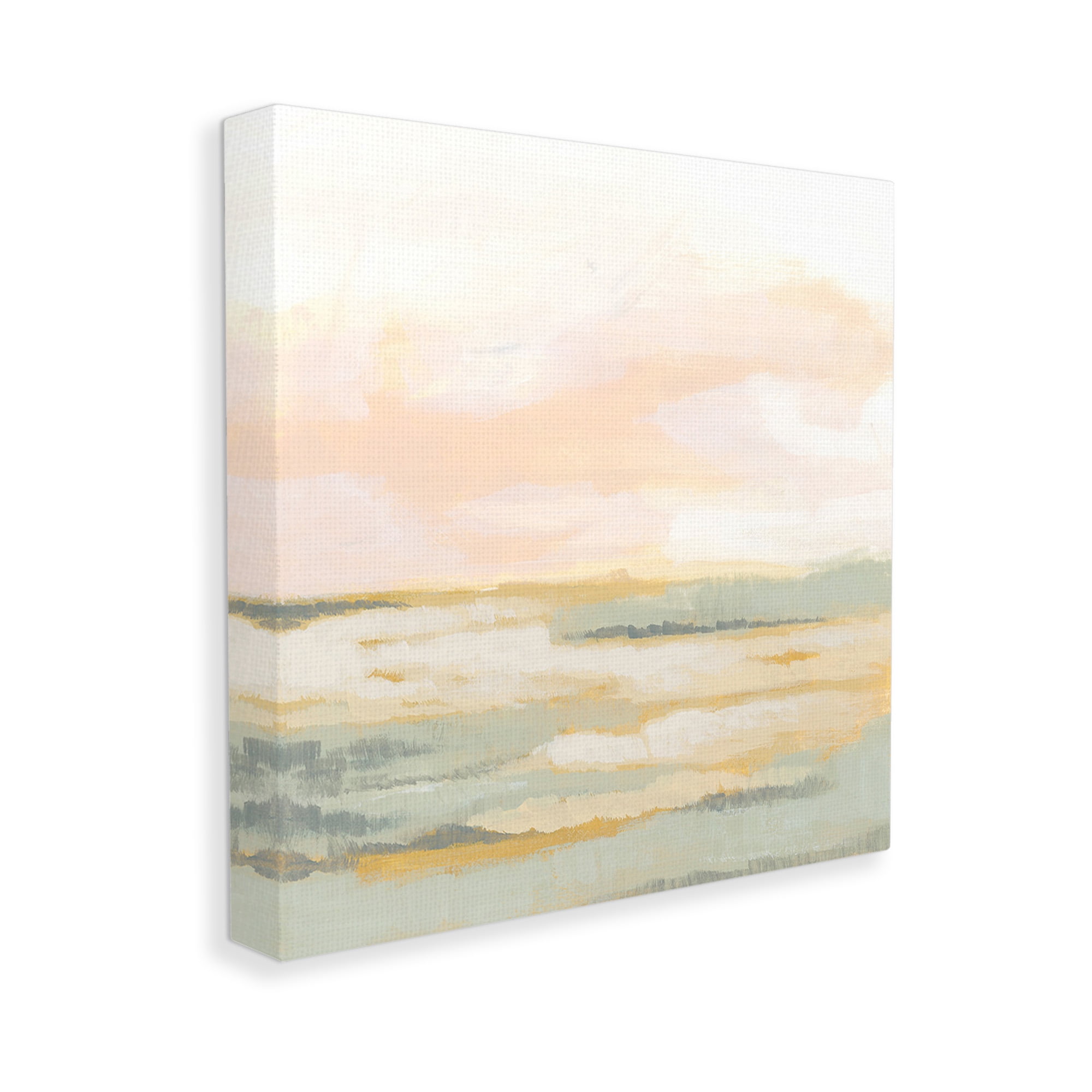 Stupell Industries Pastel Clouds Landscape Abstract Painting Gallery Wrapped Canvas Art Print Wall Art, 24 x 24