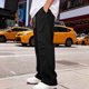 thumbnail image 5 of Ceisia Men Solid Color Loose Casual Pants Elastic Waist Drawstring Sports Gift Work Trousers, 5 of 9