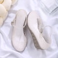 thumbnail image 6 of Women's Jelly High Heel Sandals Hollow Out Beach Sandals with Bukle Straps (White 39), 6 of 6
