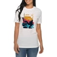 thumbnail image 3 of Plus Size Scuba Diving Scene Graphic Design Deluxe Jersey T-Shirt - White 2XL, 3 of 4