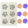 thumbnail image 1 of Rose Flower Floret Silicone Fondant Chocolate Cake Decoration DIY Baking, 1 of 5