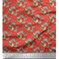 thumbnail image 1 of Soimoi Poly Georgette Fabric Leaves Tropical Print Sewing Fabric Yard 42 Inch Wide, 1 of 1