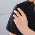 thumbnail image 2 of HIPEE Fashion Stainless Steel A-Z 26 Letters Rings Double Heart Hollow Women Ring For Women Charm Wedding Finger Jewelry Gift, 2 of 5