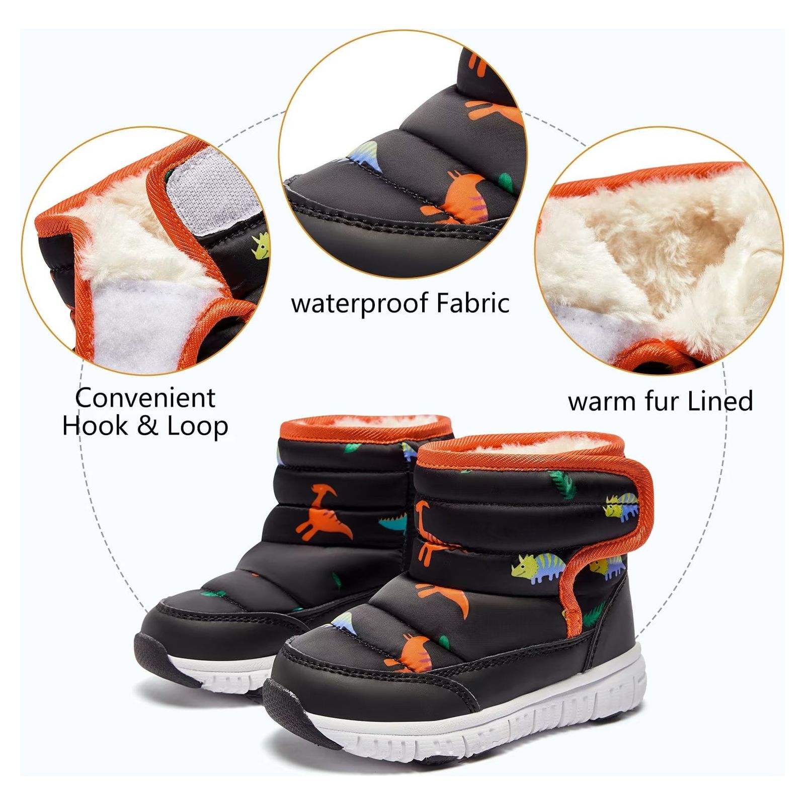 GUBARUN Kids Snow Boot Waterproof Slip Resistant photo 7