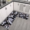 thumbnail image 2 of Pioneer Flower Floral Print Pattern Kitchen Rugs Sets Of 2,Anti Fatigue Kitchen Mat Rugs Non Slip Washable,Decorative Kitchen Floor Mats for Kitchen,Sink,Laundry,17"x30"+17"x47", 2 of 7