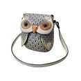 thumbnail image 2 of Bolso de hombro para mujer perfecl con diseño de búho gris, 2 of 7