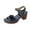 Blue, variant on Quaouag Wedges Sandals for Women Dressy 2025, Open Toe Cutout Chunky Heeled New Hollow Slip on Summer Beach Comfortable Sandals Outdoor Shoes