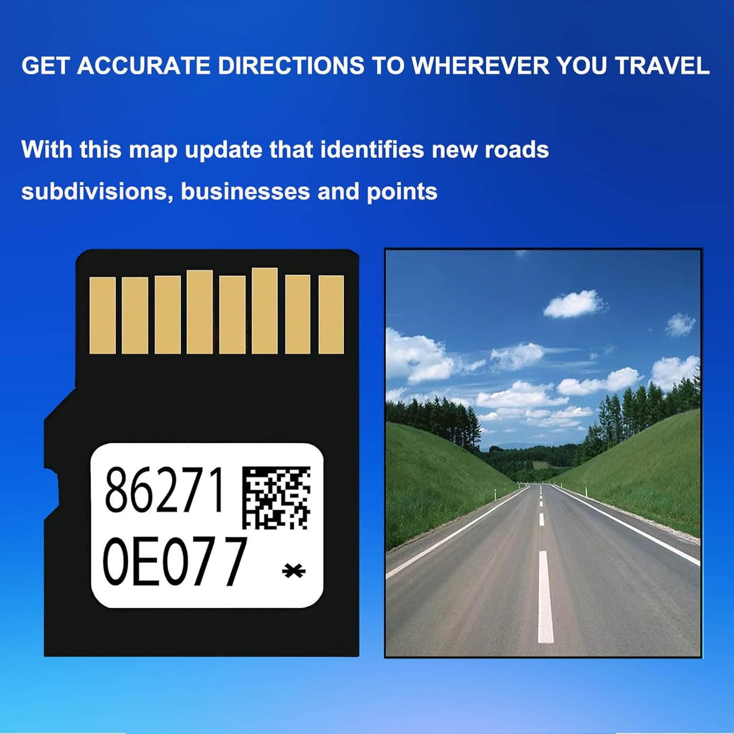 2025 Latest Navigation SD Card Map Update Accessories 86271 0E077 Compatible with Toyota Tacoma HighlanderRAV4 Tundra 4Runner Sienna Prius Venza Mirai CorollaUSA/Canada